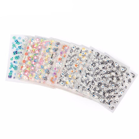 3D Floral & Fashionable Nail Stickers