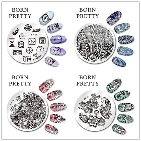 Round Nail Art Stamping Plates