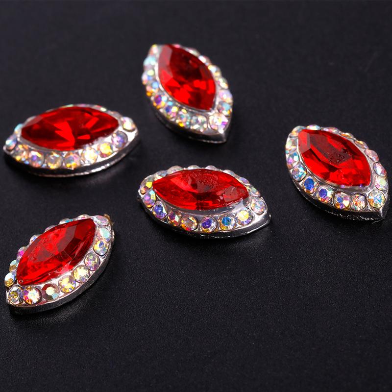 Red Gem Style Nail Strass
