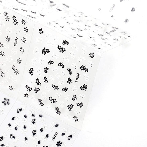 3D Floral Nail Art Stickers
