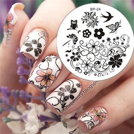 Adorable Cats & Plants Nail Art Stamp