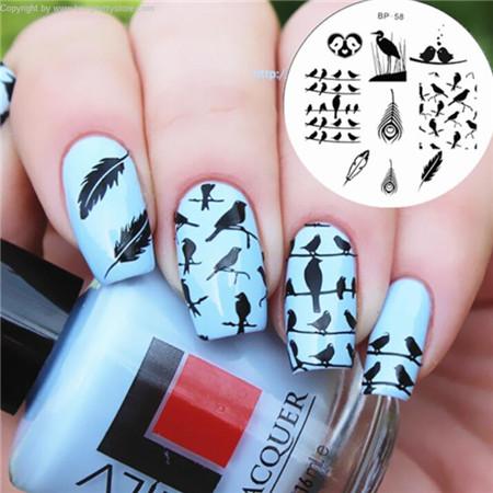 Adorable Cats & Plants Nail Art Stamp