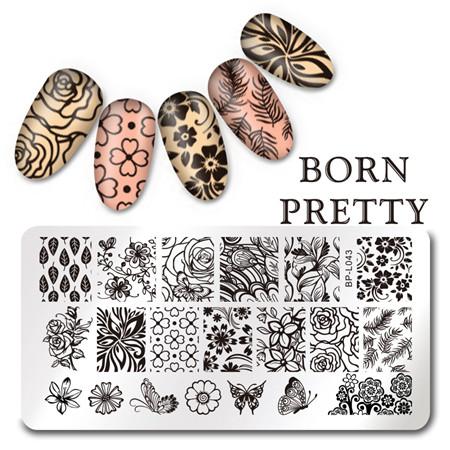 Adorable Cats & Plants Nail Art Stamp