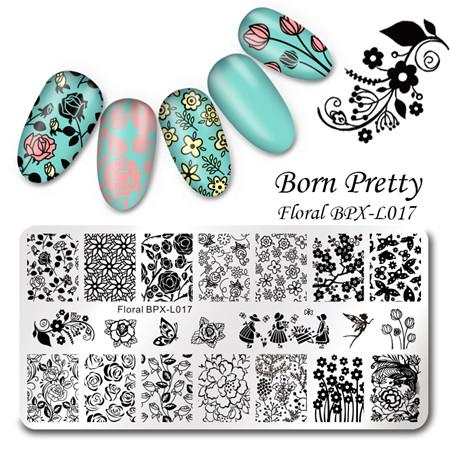 Adorable Cats & Plants Nail Art Stamp