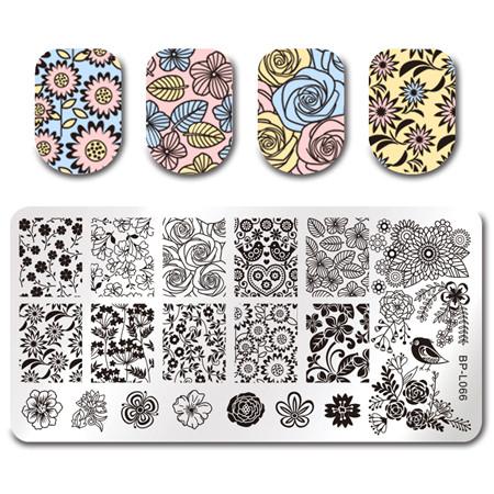Adorable Cats & Plants Nail Art Stamp