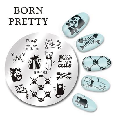 Round Nail Art Stamping Plates
