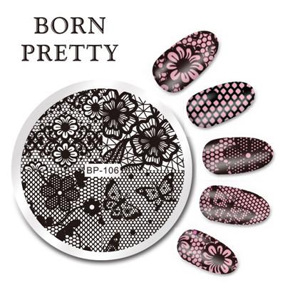 Round Nail Art Stamping Plates