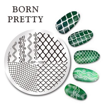 Round Nail Art Stamping Plates