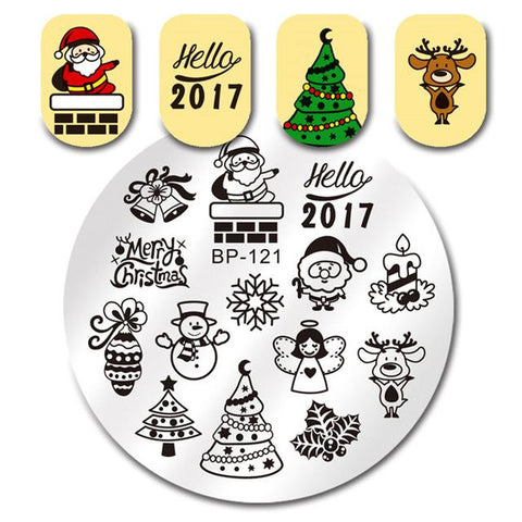 Round Nail Art Stamping Plates